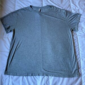 Lululemon Shirt Women’s L 14 Gray All Yours Cotton Crew Neck Short Sleeve Tee